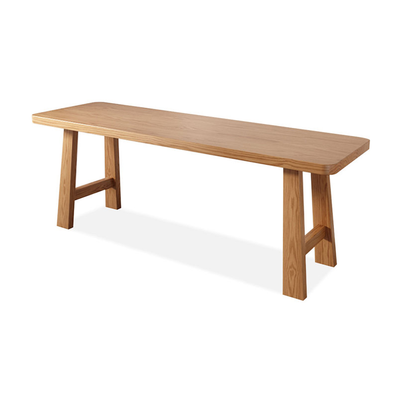 Bureau rectangulaire en bois massif Burlywood, H 29,53 po x l 62,99 po x P 19,69 po