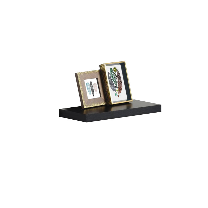 Barbabas Floating Shelf, 3.8cm H x 40cm W x 23.5cm D, Black