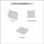 Couvre-lit grand kaki avec bourre 100% coton et motif simple