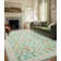 Moroccan Bloom Floral Machine Washable Living Room Area Rug