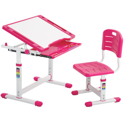Landeros Kids Rectangular 2 Piece Activity Table and Chair Set