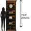 79'' H x 28'' W Solid Wood Standard Bookcase