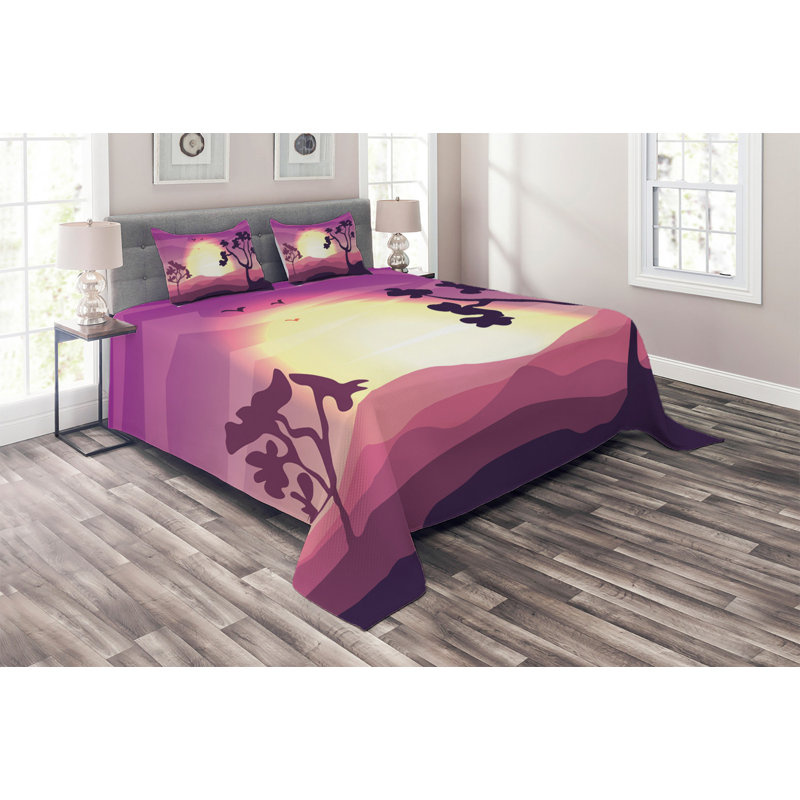 Modern & Contemporary Polyester Coverlet, King Bedspread + 2 Shams