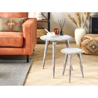 Irmlind Solid Wood Nesting Tables
