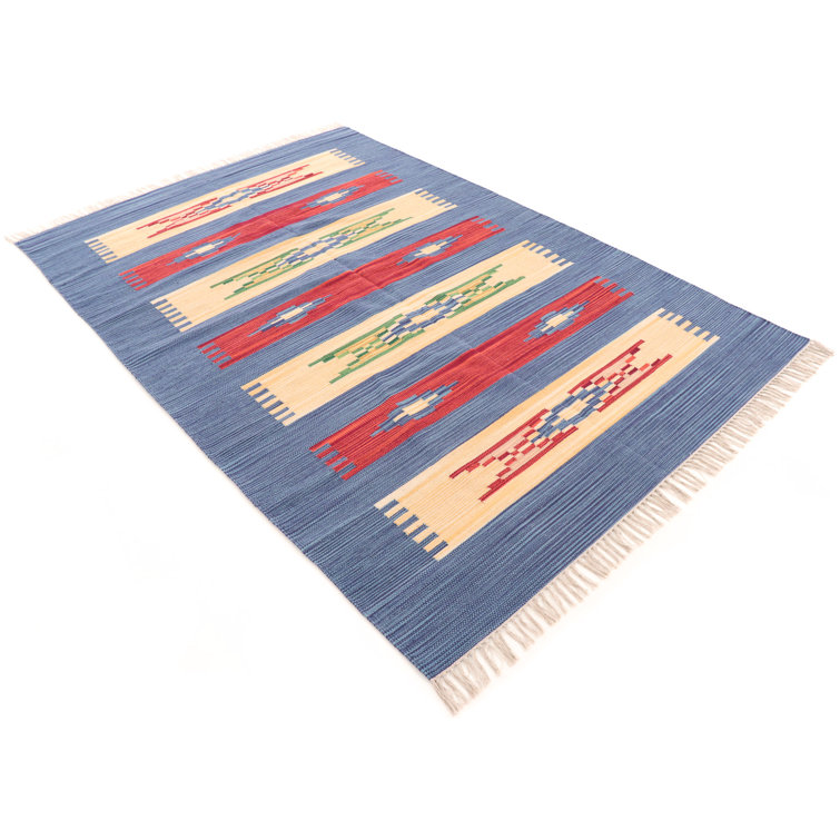 Southwestern Cotton Hand Woven Area Rug
