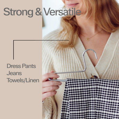Metal Non-Slip Standard Hanger for Skirt/Pants