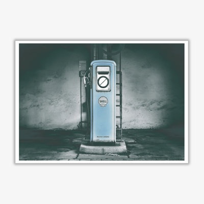 Little Blue Gas Pump - Print