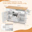 147 cm W Kitchen Cart with