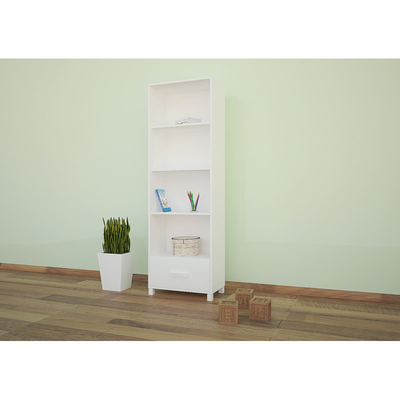 177cm H Cube Unit Kids Bookcase, White, 177cm H x 60cm W x 34cm D