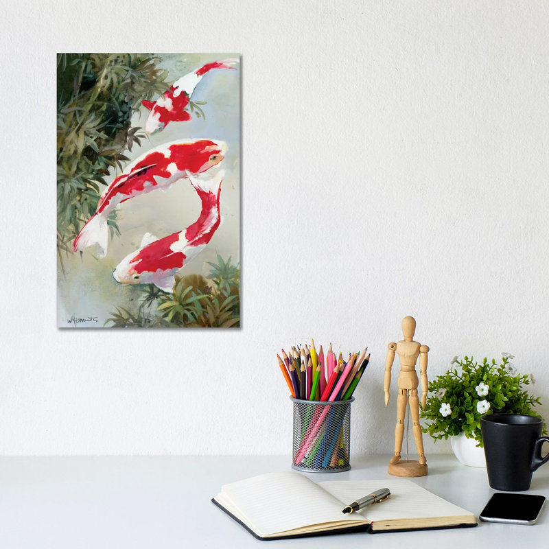 Koi I by Willem Haenraets - Wrapped Canvas Print, 20.32 cm H x 30.48 cm W