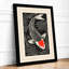 Koi in Black Water Art Deco - Framed Print-751207169-751207173