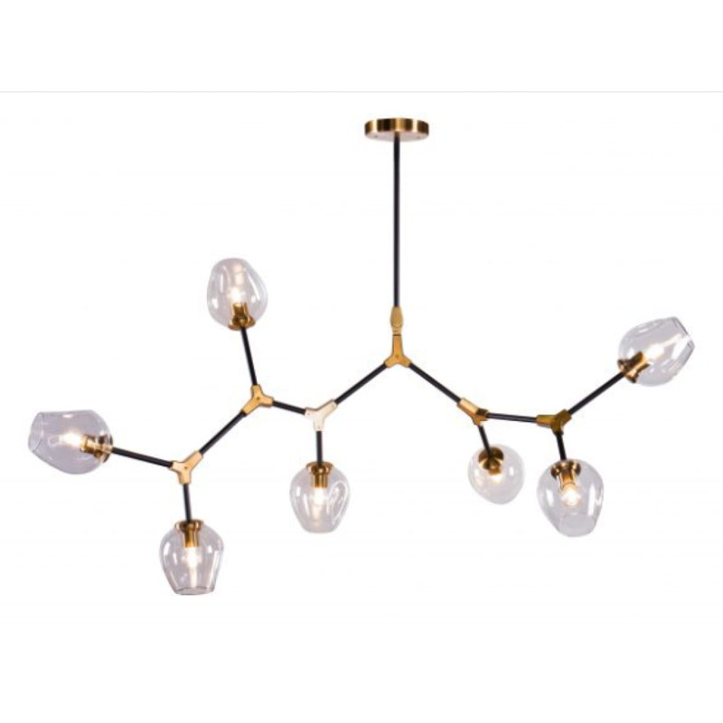 Lustre à intensité variable Monango, Bronze, Transparent, 82” Width x 24'' Height