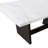 Maroney Rustic Espresso Marble Top Dining Table