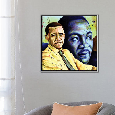 «Obama and L. King» par Ben Heine - impression d'art graphique