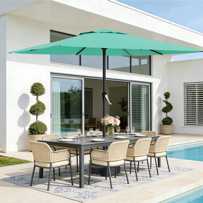 Parasol de patio rectangulaire 8 x 10 pi - UPF 50+, parasol d'extérieur robuste
