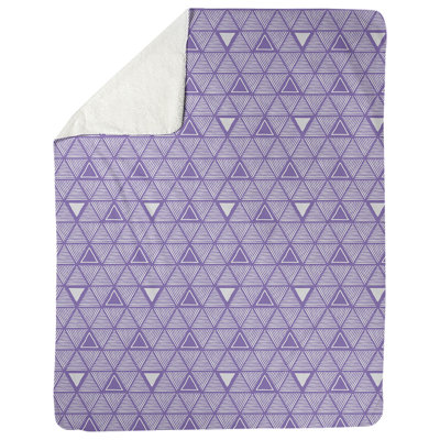 Couverture polairee triangles à la main
