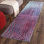 Tapis bleu / fuchsia à motif abstrait Norge-25128820