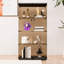 Vitrine à deux portes 4 portes vitrées avec porte, bibliothèque Curio 64,7 "* 31,7" * 14,3 "-795255908
