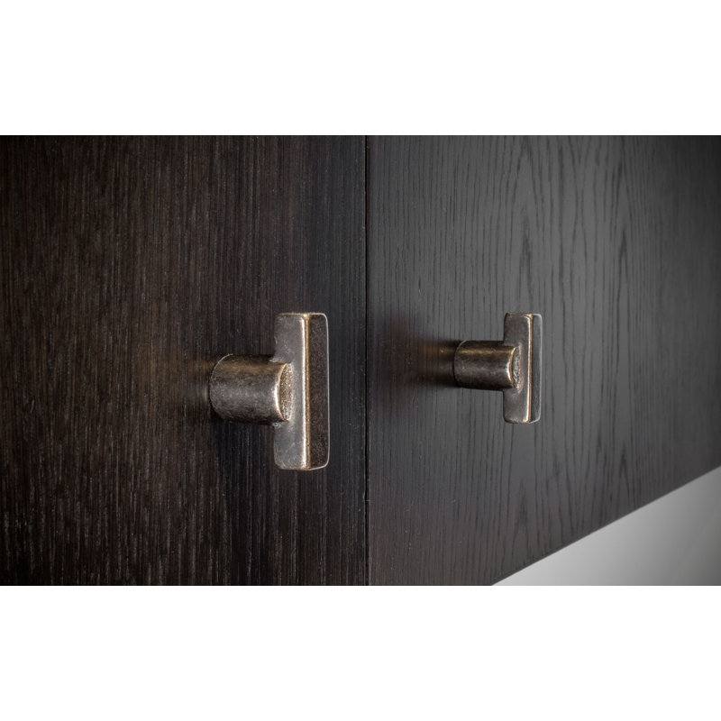 Metro Bronze Bar Knob, Silicon Bronze Rust