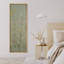 Douces fleurs de prairies pastel douces sur fond vert clair - reproduction d'art sur toile encadrée-745880512-745880542