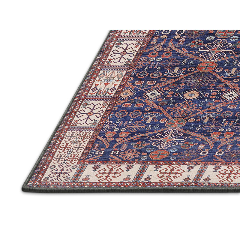 Tapis oriental bleu / rouge, Rectangle 8 pi x 10 pi