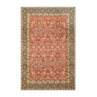 Tapis traditionnel rouge / beige Destry