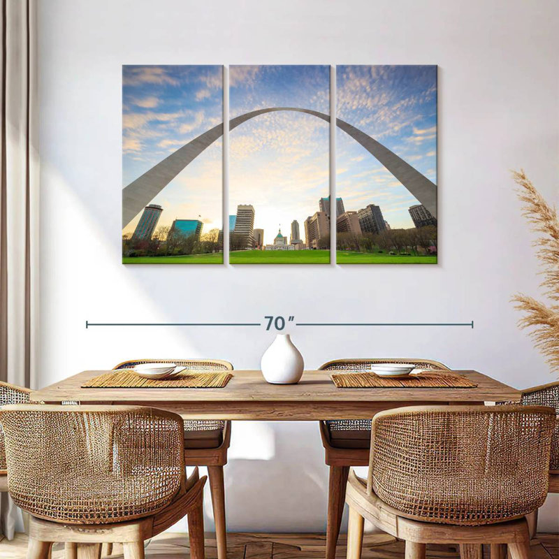 Rorry Under St. Louis Arch, 36" H x 57" W