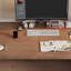 Bureaux rectangulaires en bois massif brun clair-107293699