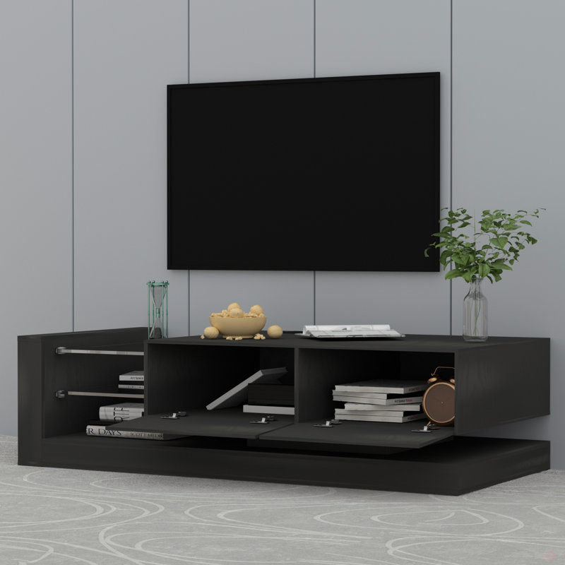 Full RGB Colour 31 Modes Changing Lights Remote RGB LED TV Stand, Black
