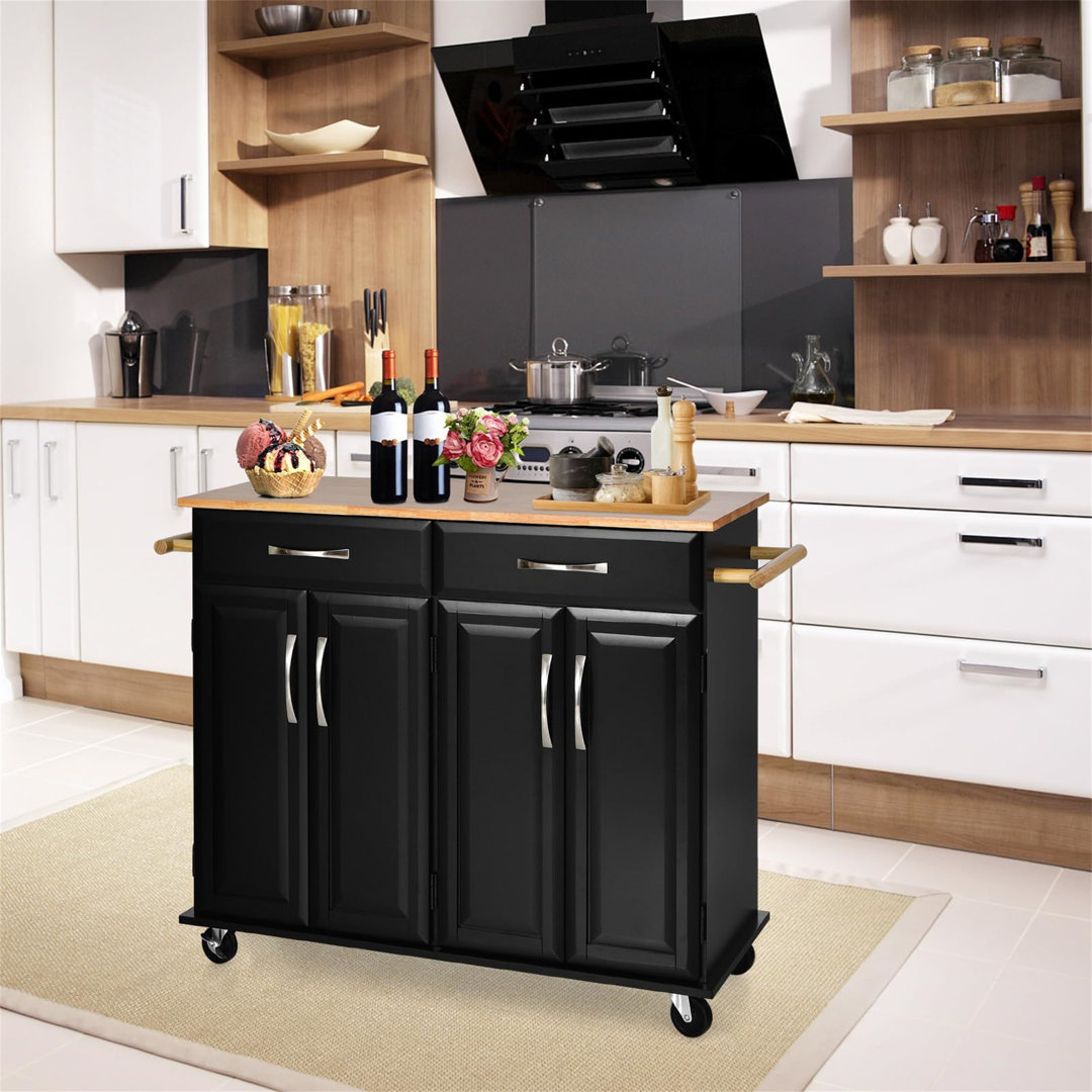 Rudmer Wood Kitchen Island