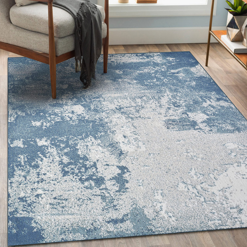 Tapis bleu Randel, Rectangle 5 pi x 7 pi