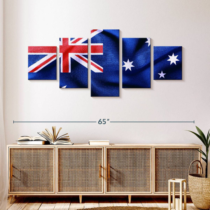 Drapeau australien, H 24 po x l 55 po