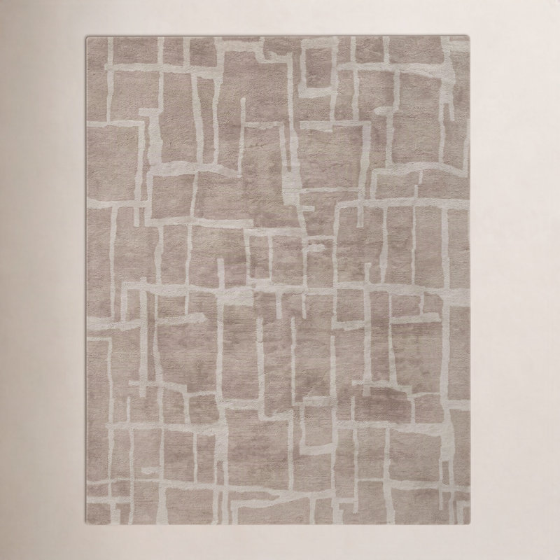 Tapis d'intérieur en laine touffeté à la main Merritt, Rectangulaire 3 pi x 5 pi