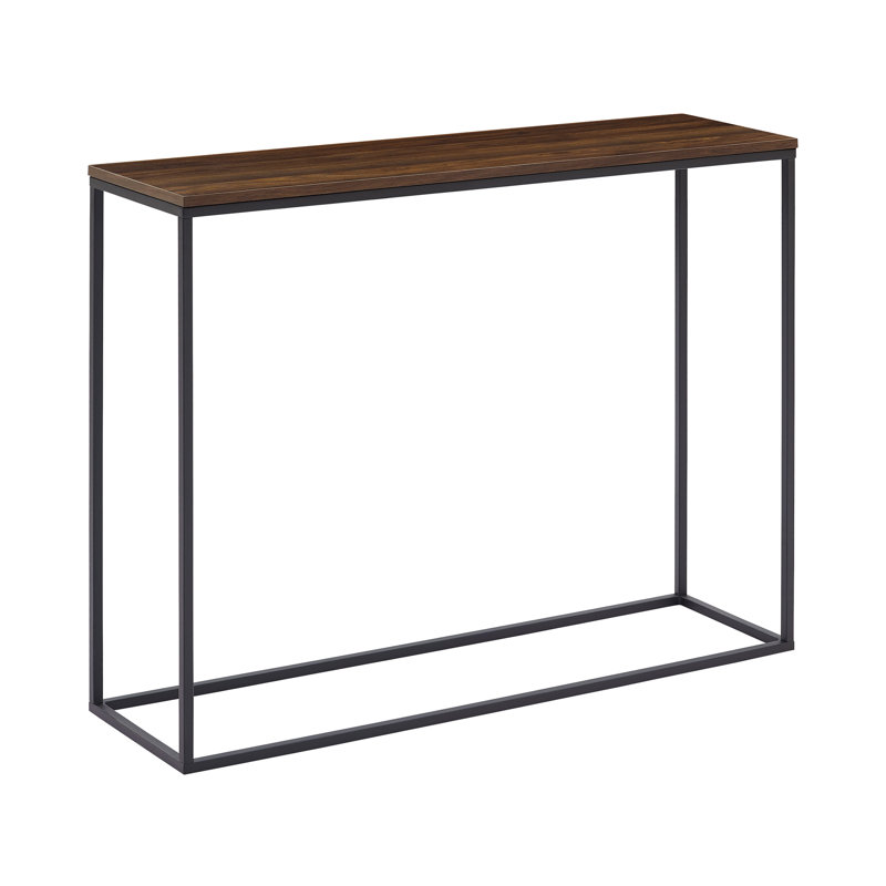 Console Table, Dark Walnut/Black