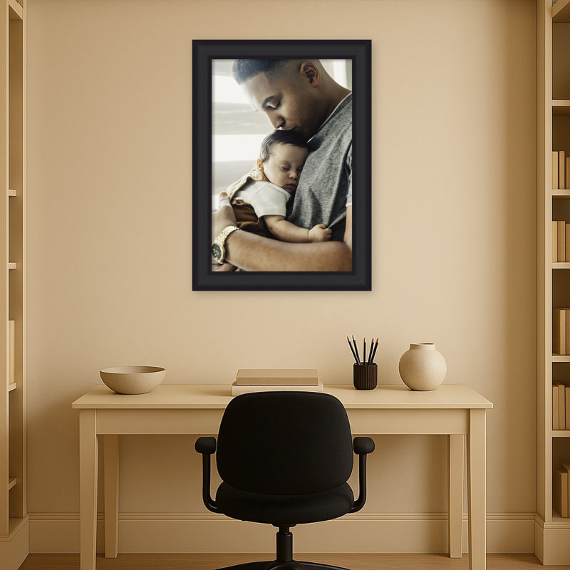 Cadre photo en bois Oliver, 20 x 30, Oliver noir