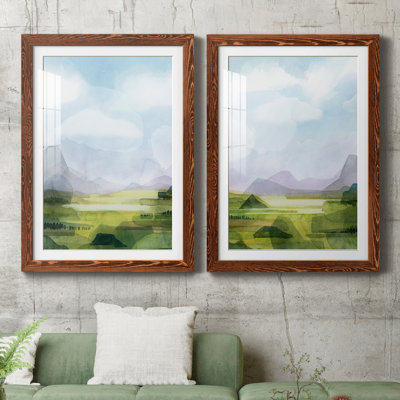 " Verdant Vale I " 2 - Pieces Painting Print