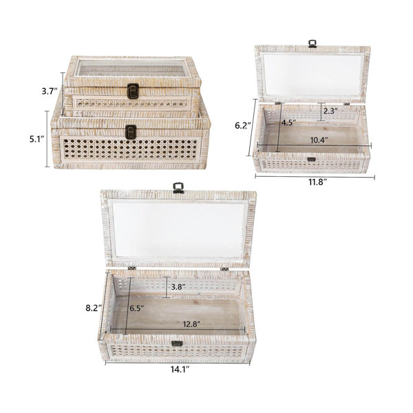 Deocrative Box Stack Bayou Breeze Decorative Storage Boxes, Stacking Boxes - Wayfair Canada