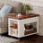 Multi-Function Coffee Table With Foldable Top And Casters-378063710