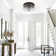 Alixandra 2-Light Flush Mount Glass Ceiling Light with Metal Frame
