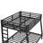 Metal Bunk Bed For Teens And Adults,Space-Saving/Noise Reduced/No Box Spring Needed,Black-418072902