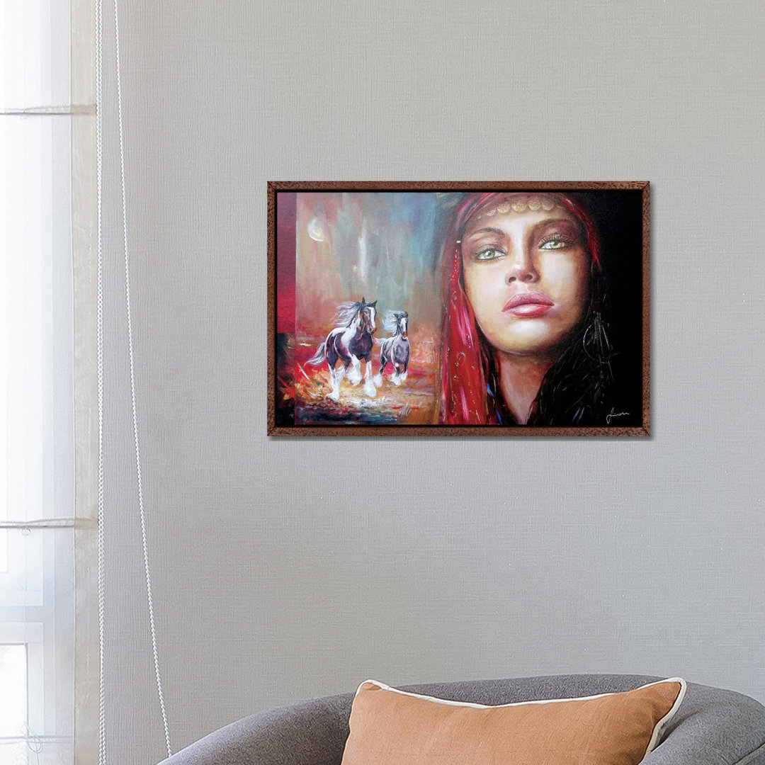 Gypsy Beauty von Sinisa Saratlic - Galerie-verpackte Leinwand Giclée auf Leinwand