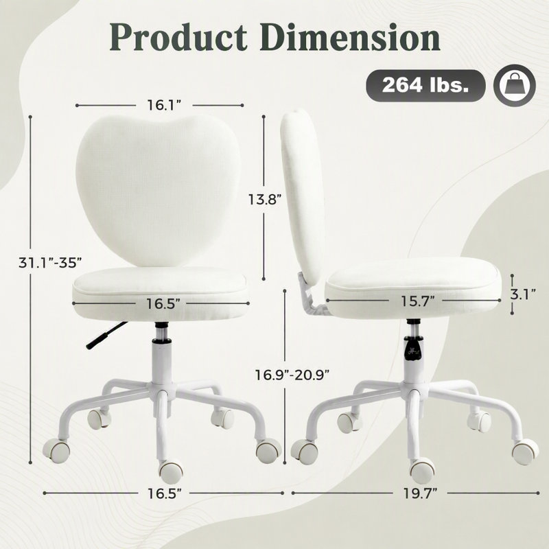 Chaise de meuble-lavabo en forme de cœur Love
