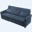 Canapé convertible 2 en 1 de 82 po: 3 places avec couchette et fauteuil inclinable réversible-46476994