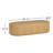 Kodie Modern Natural Oak Oval Coffee Table with Solid Wood Beveled Top Sculptural Plinth Base for Living Room