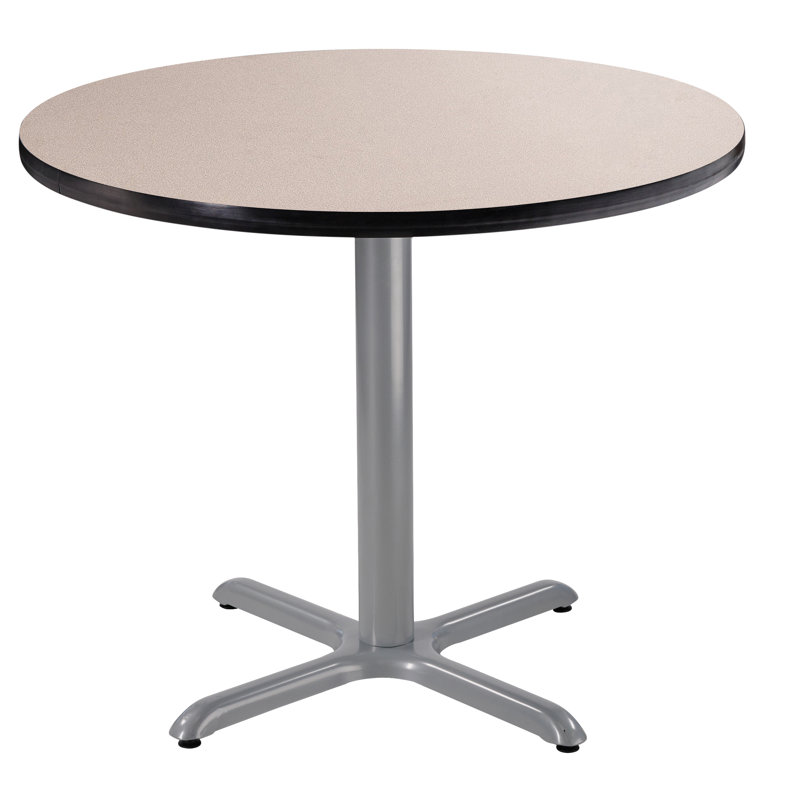 Table de salle à manger ronde CT Series, H 30 po x L 36 po x l 36 po, Gris, Gris nebula