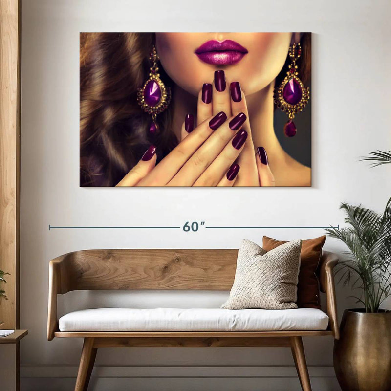 Shuttleworth Purple Nails, 32" H x 48" W