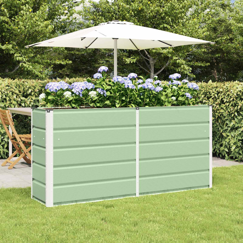  Planter 160 X 40 X 75 Cm Steel, Green