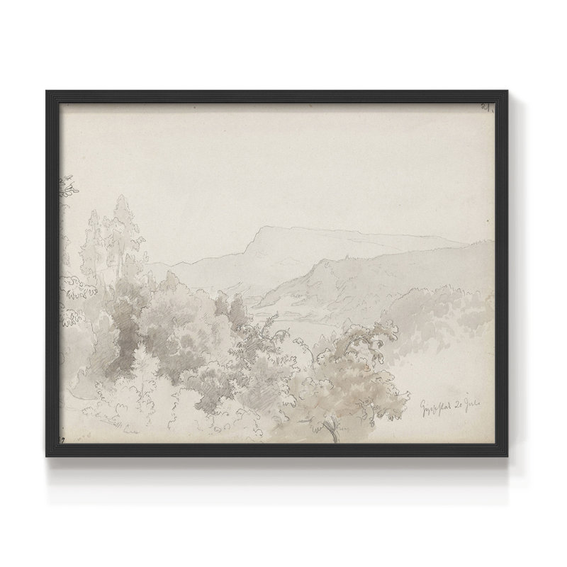 Croquis rétro - XXXII - Reproduction encadrée - Restickable, Noir, H 16 po x l 20 po