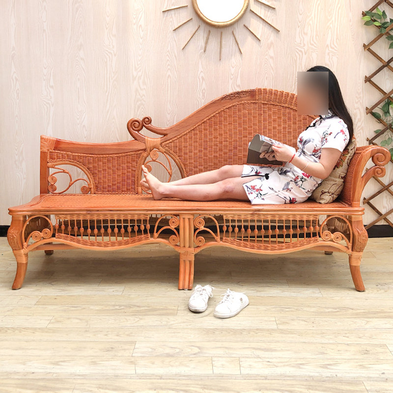 Méridiennes d'intérieur en rotin Living Room, Orienté à droite