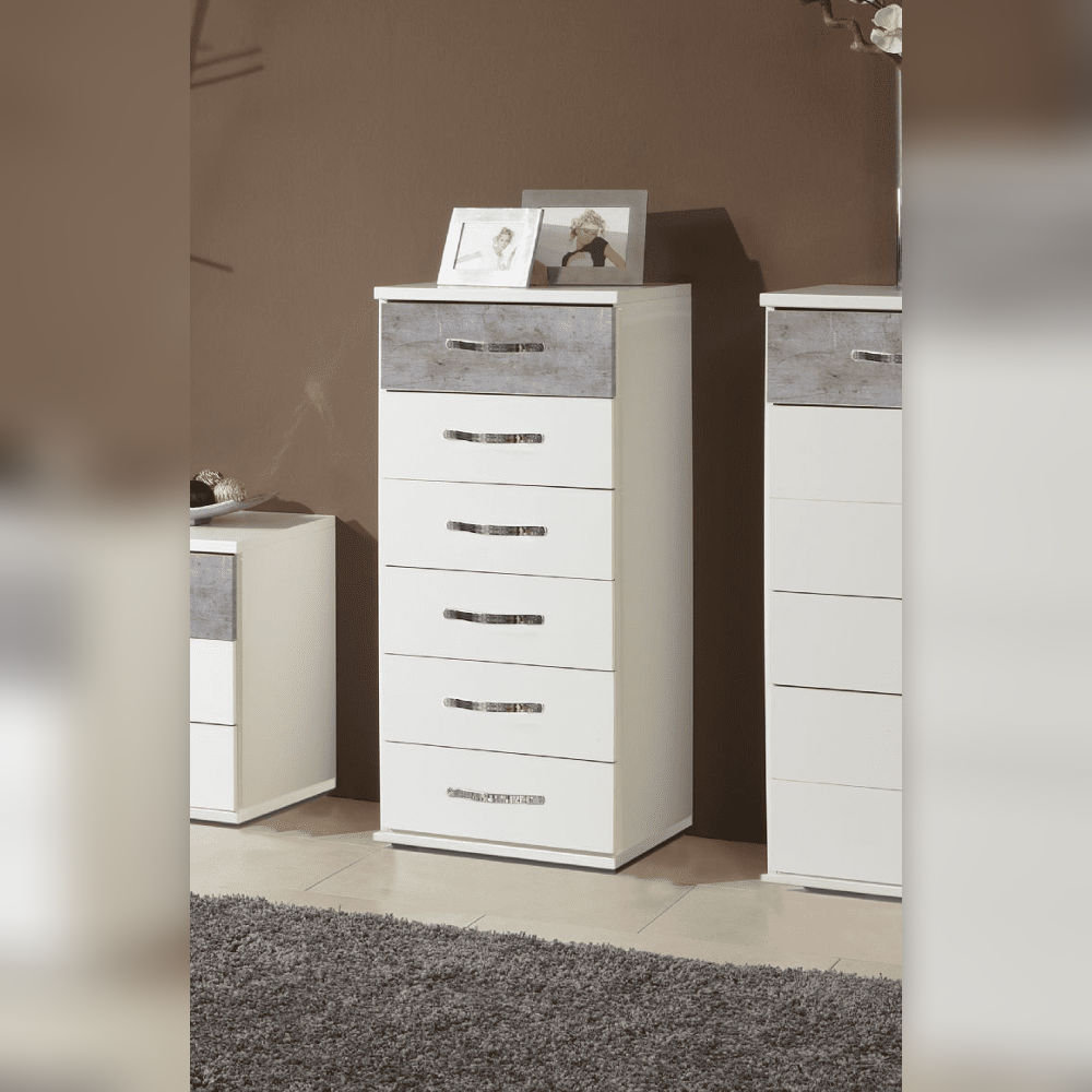 46cm W 6 - Drawer Chest of Drawers